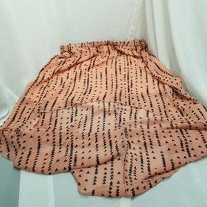 2 Hearts Women's Light Peach High Low Skirt